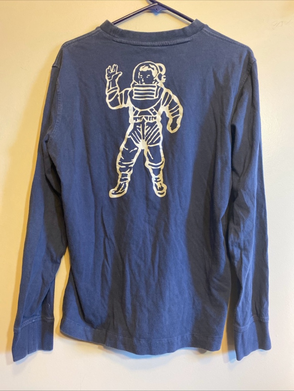 Billionaire Boys Club Men’s Large Long Sleeve T-Shirt Navy Astronaut Graphic